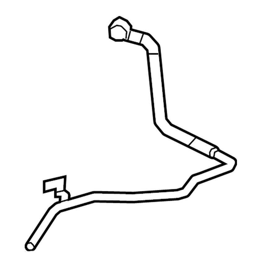 Audi VW Engine Coolant Hose 7L0819318C